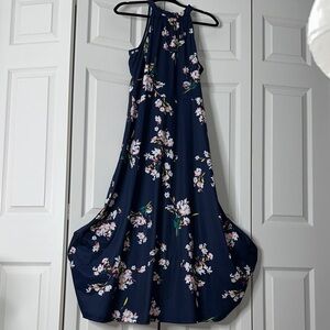 Floral Navy Maxi Dress